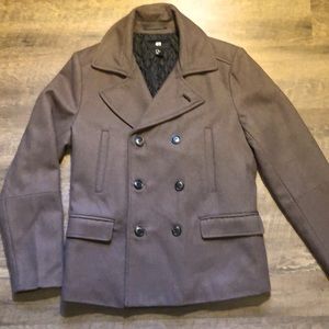 HM Brown Peacoat US 38R Never Worn Mens Medium